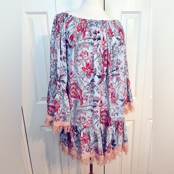 Z&L Europe Floral Print Dress. Size Small. EUC - Picture 8 of 14